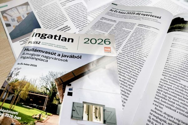 Az Év háza 2025 a HVG Ingatlan Plusz magazinban
